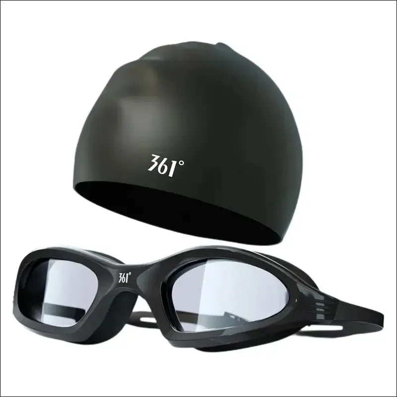 Professional anti fog swimming goggles - hd waterproof silicone cap - sports equipment for men