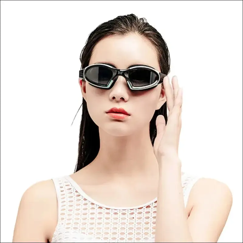 Professional anti fog swimming goggles - hd waterproof silicone cap - sports equipment for men