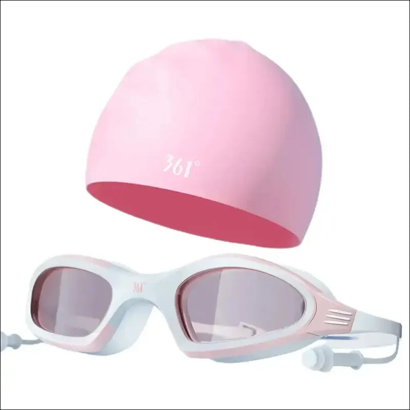 Professional anti fog swimming goggles - hd waterproof silicone cap - sports equipment for men