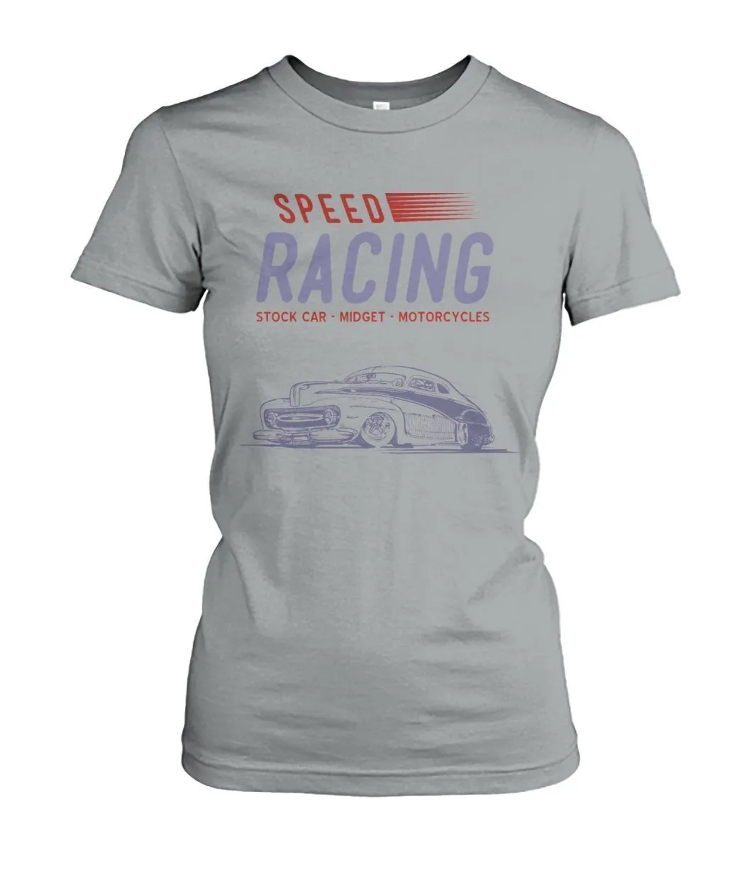 Pull Speed Racing Auto Automobile Women's Crew Tee