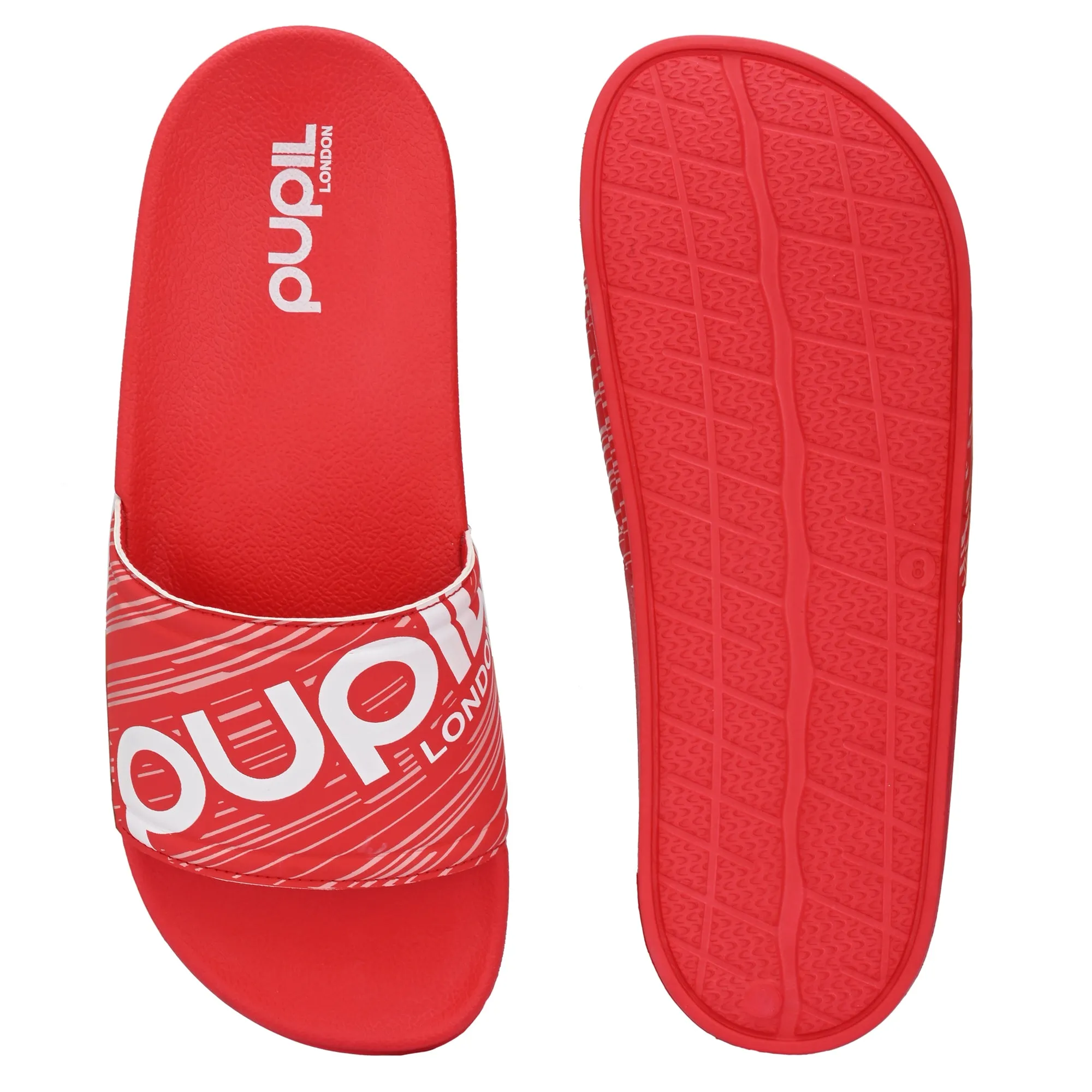 Pupil Men's BEN-3 Pool Slider, Red