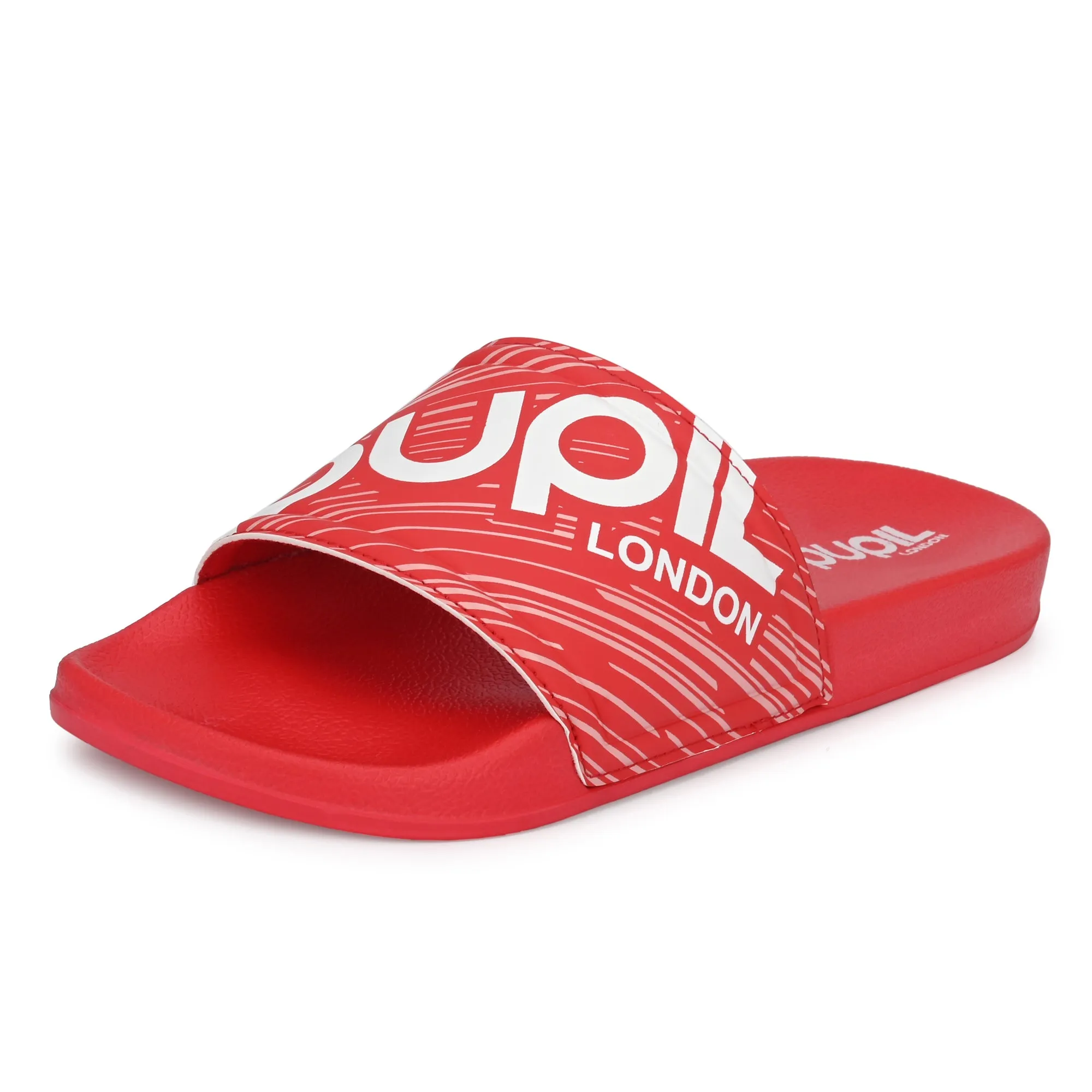 Pupil Men's BEN-3 Pool Slider, Red