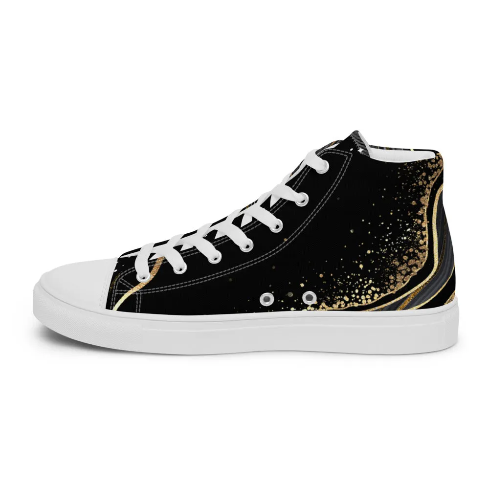 QG Gold Stone Women’s Hi-Top Shoes