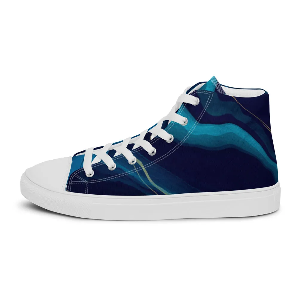 QG Men's Marble Planet Canvas Shoes