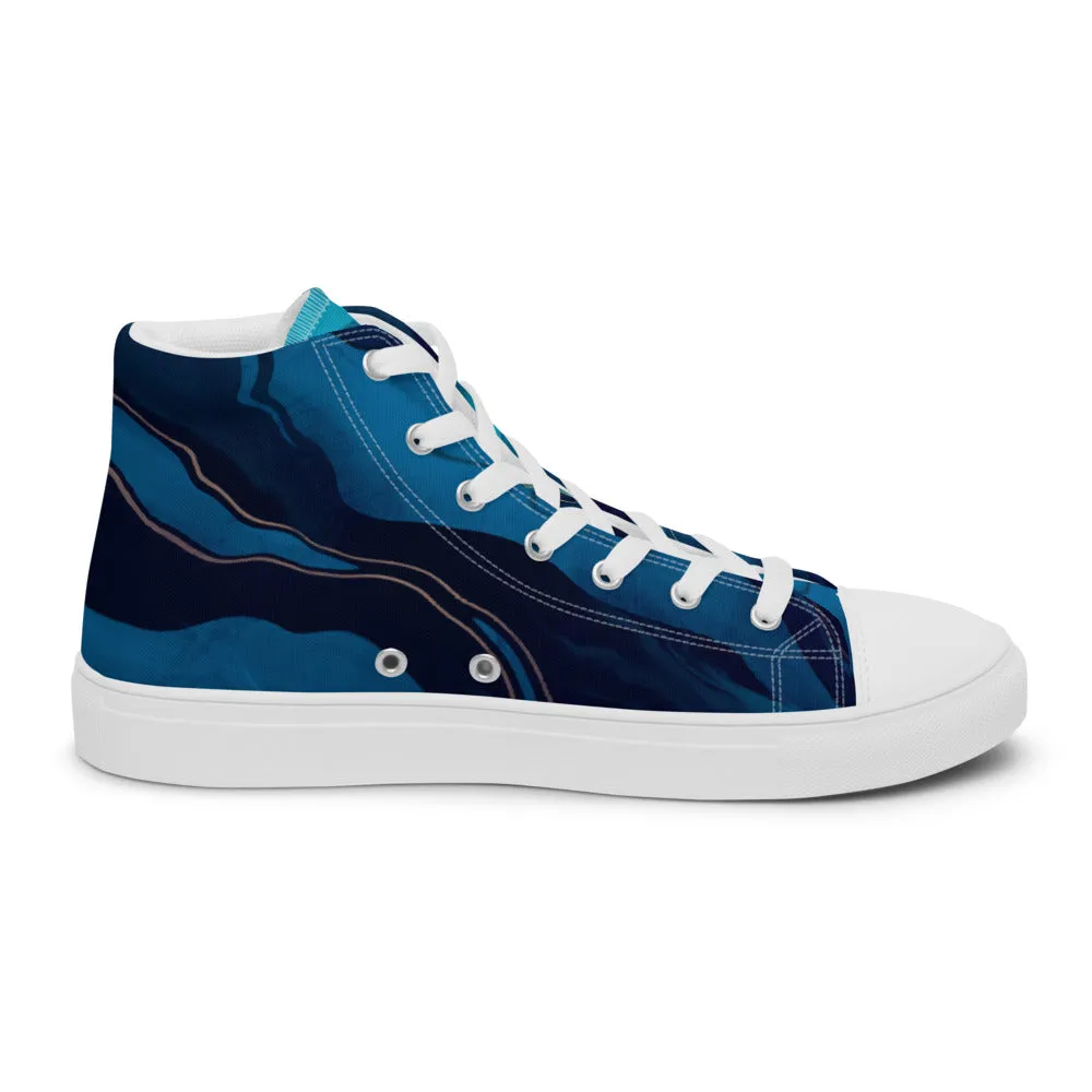 QG Men's Marble Planet Canvas Shoes