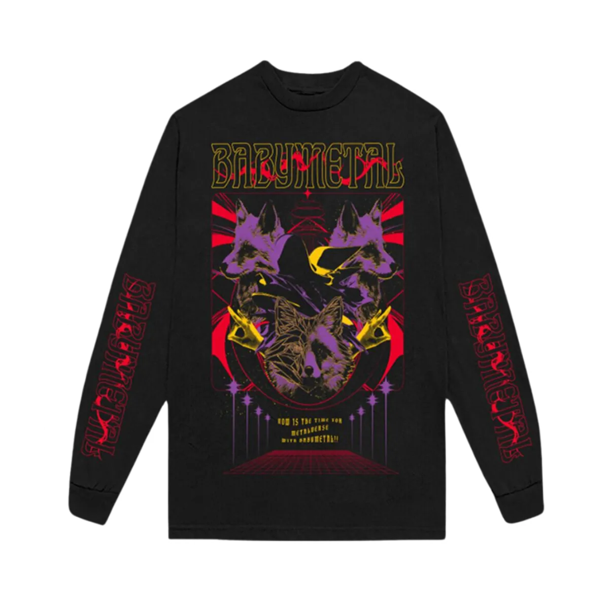 "COLORFUL FOXES" LONG SLEEVE TEE
