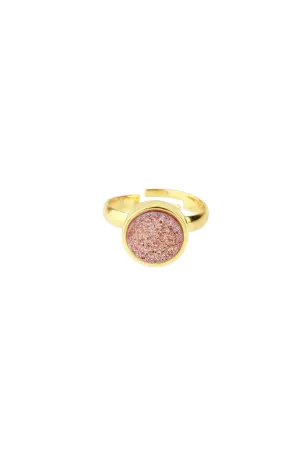 Round Druzy Ring