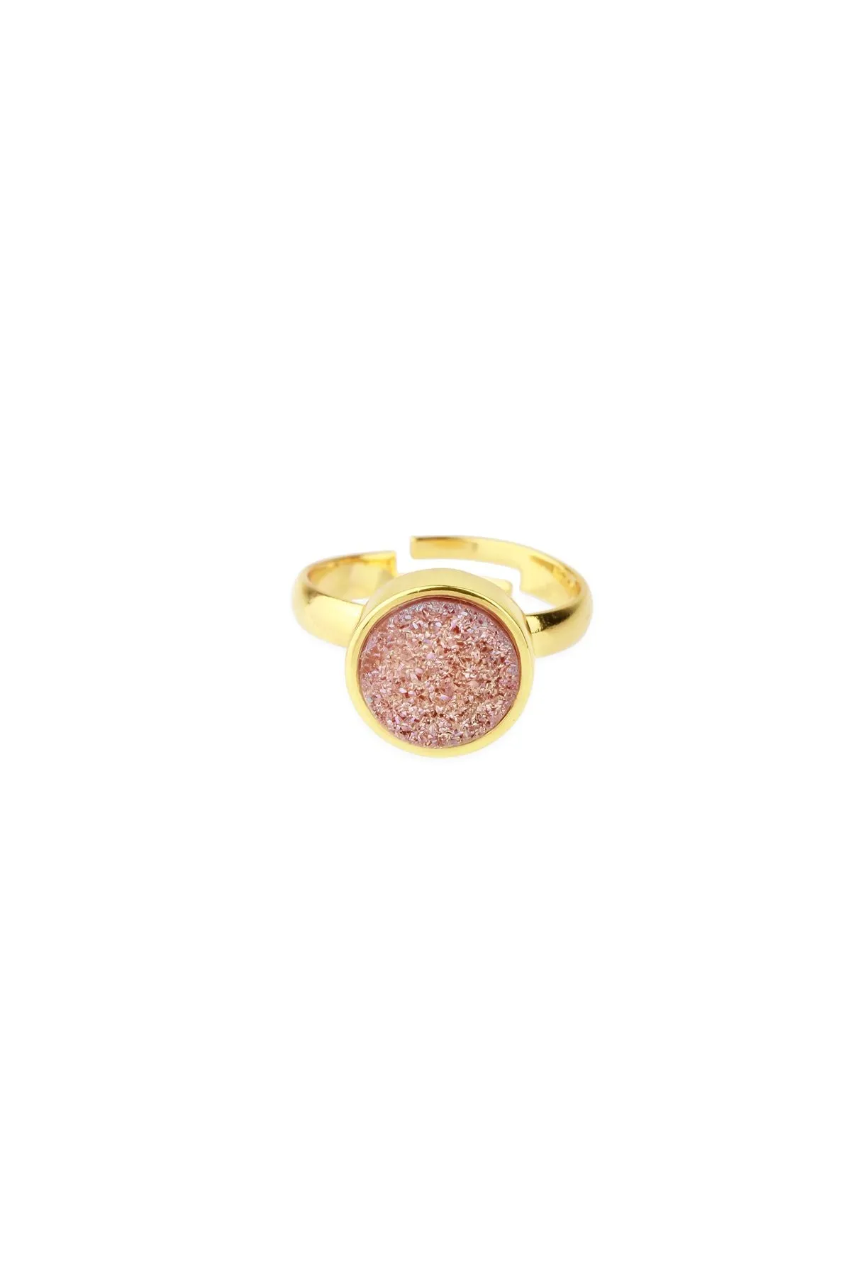 Round Druzy Ring