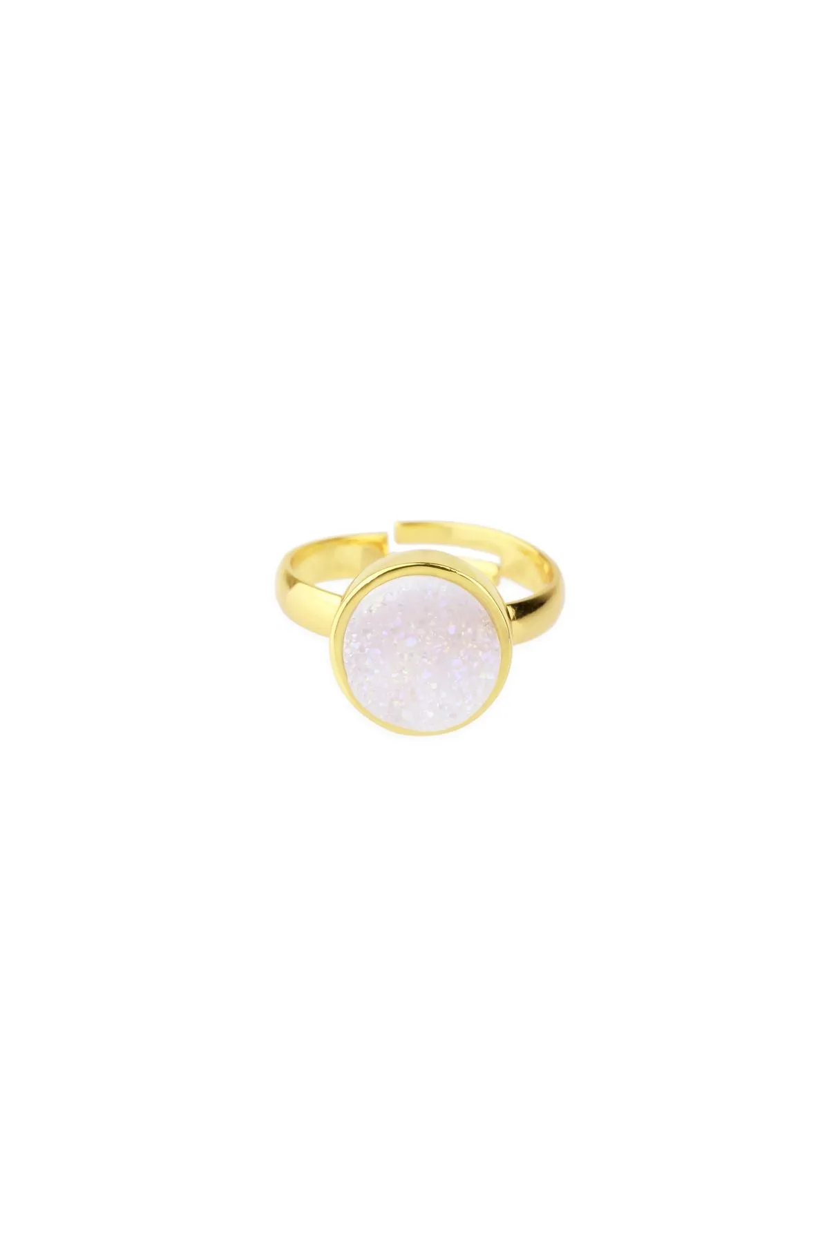 Round Druzy Ring