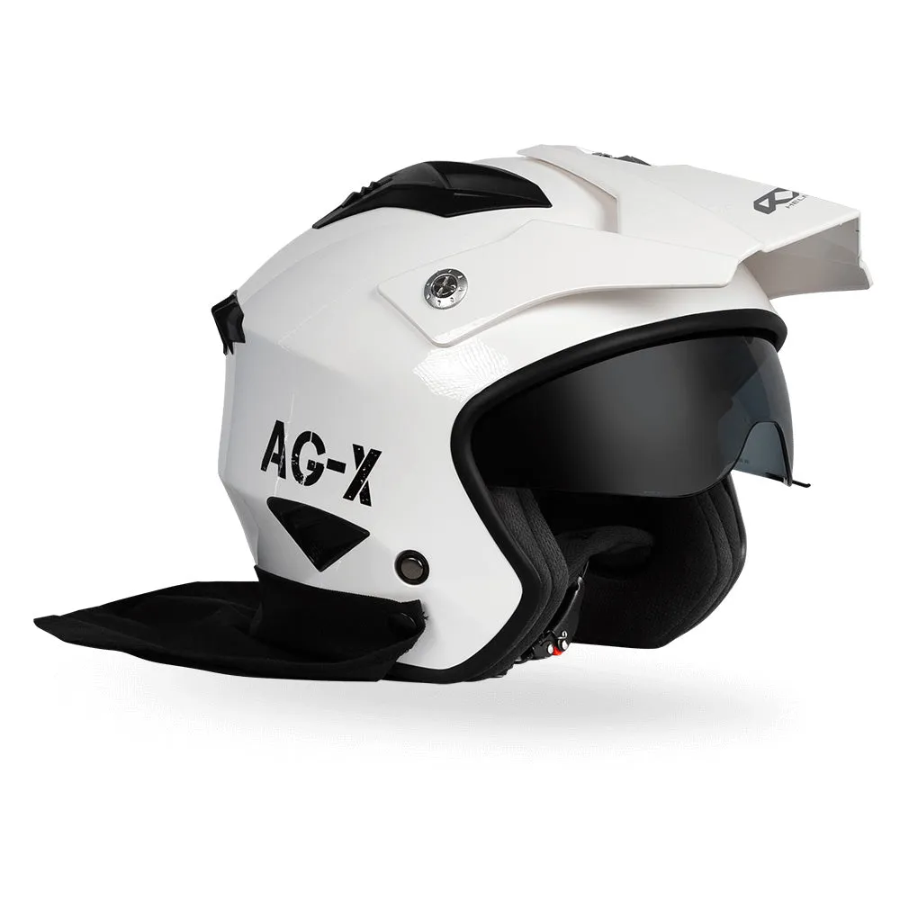 RXT AG-X Farm Helmet with Neck Curtain - Solid Colours