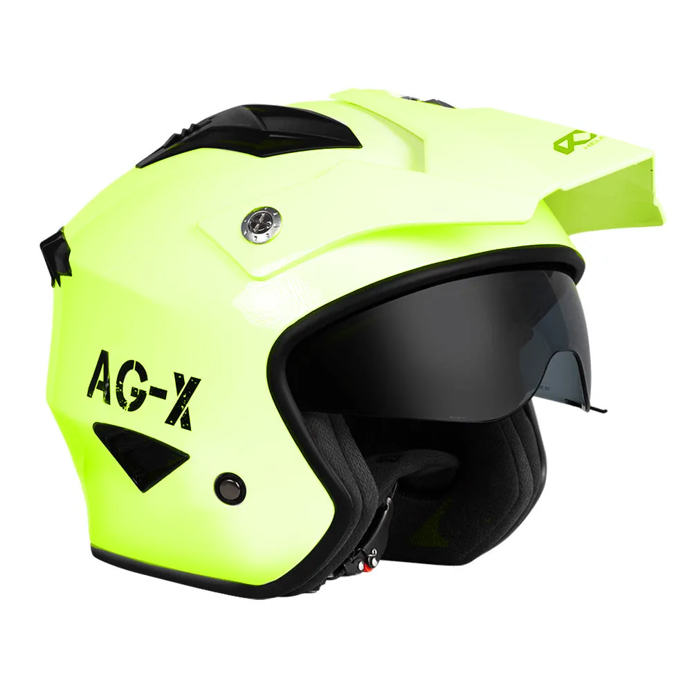 RXT AG-X Farm Helmet with Neck Curtain - Solid Colours