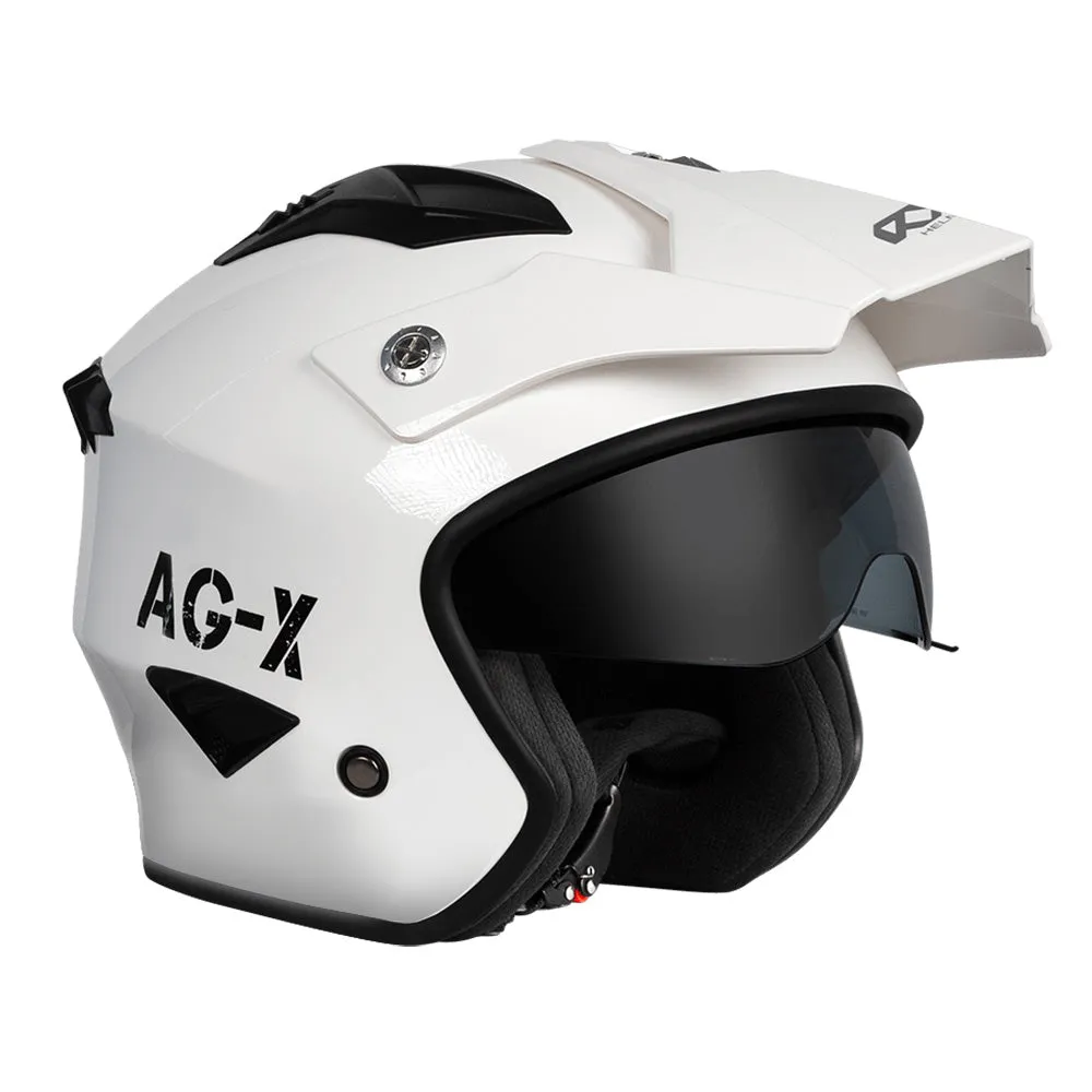 RXT AG-X Farm Helmet with Neck Curtain - Solid Colours