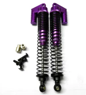 S180007P 1/10 Scale RC Alloy Adjustable Shock Absorber Damper x 2 Purple 120mm