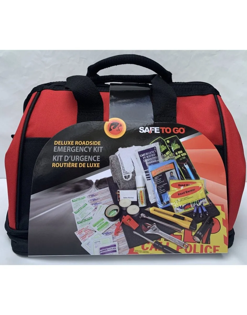 Safe to Go Deluxe Roadside Emergency Kit