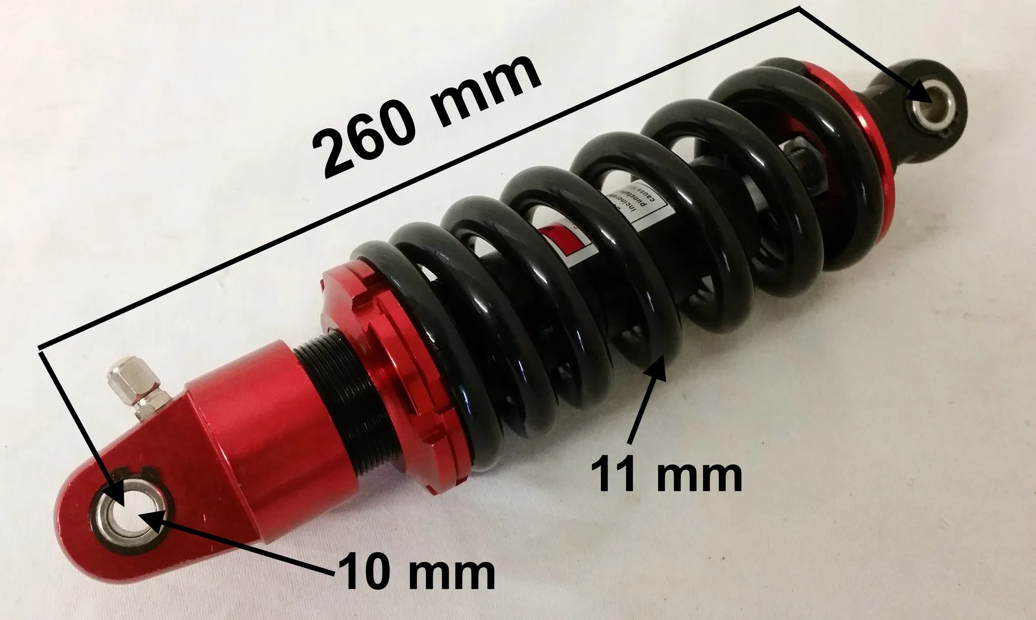 SH045 REAR SHOCK ABSORBER 260MM SUSPENSION SPRING FOR ORION 110CC DIRT BIKE