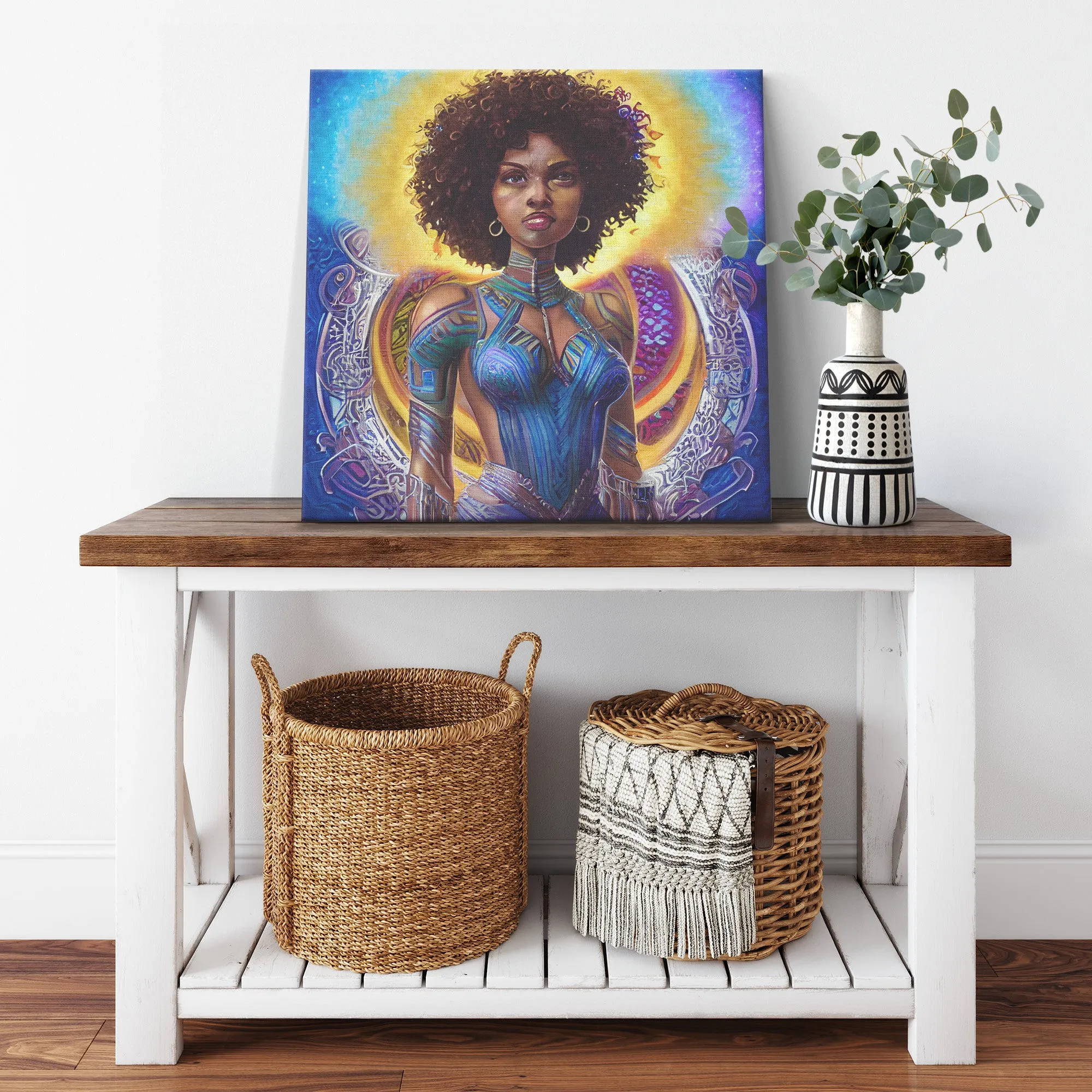She's a Warrior Canvas