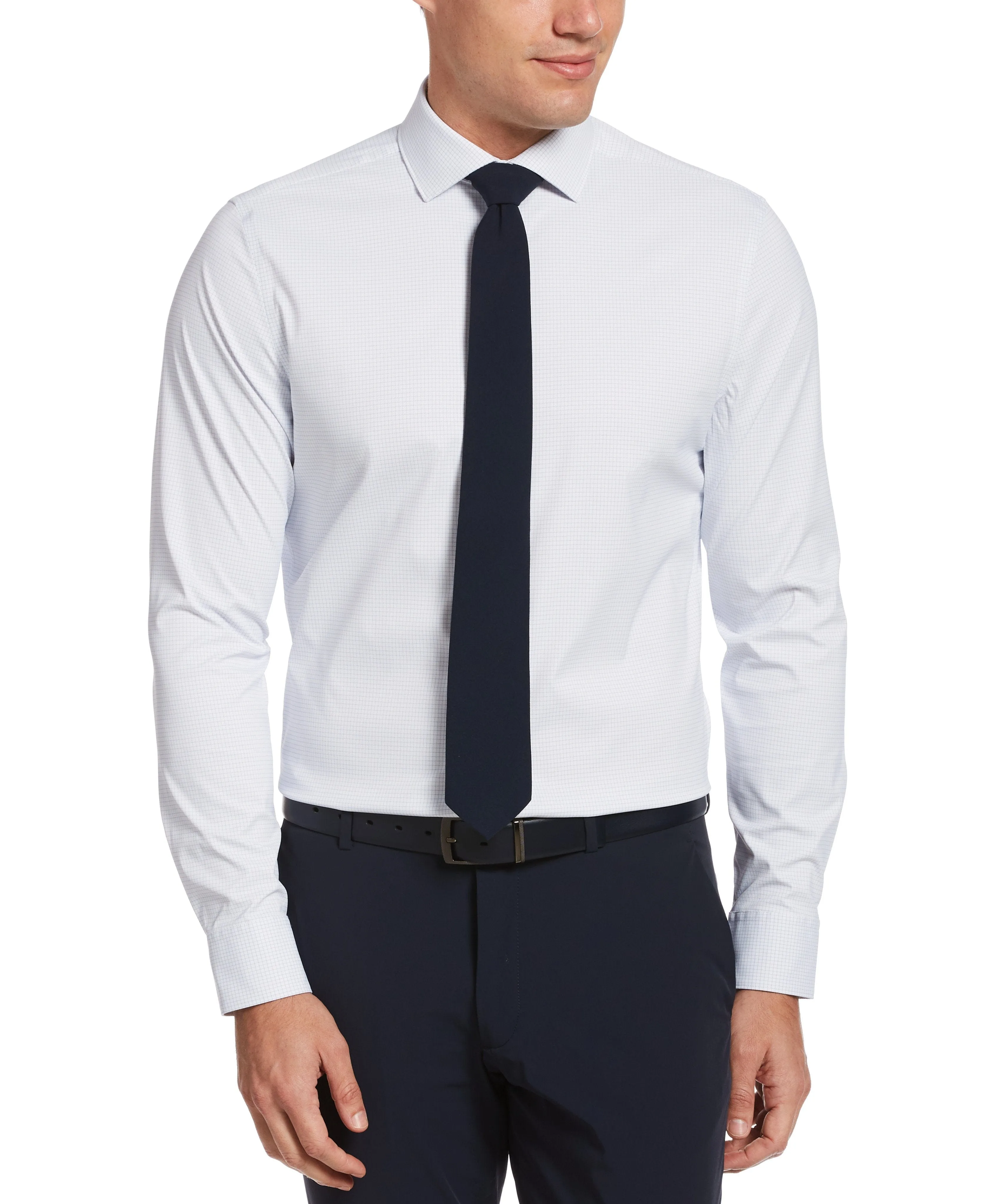 Slim Fit Non-Iron Check Tech Dress Shirt
