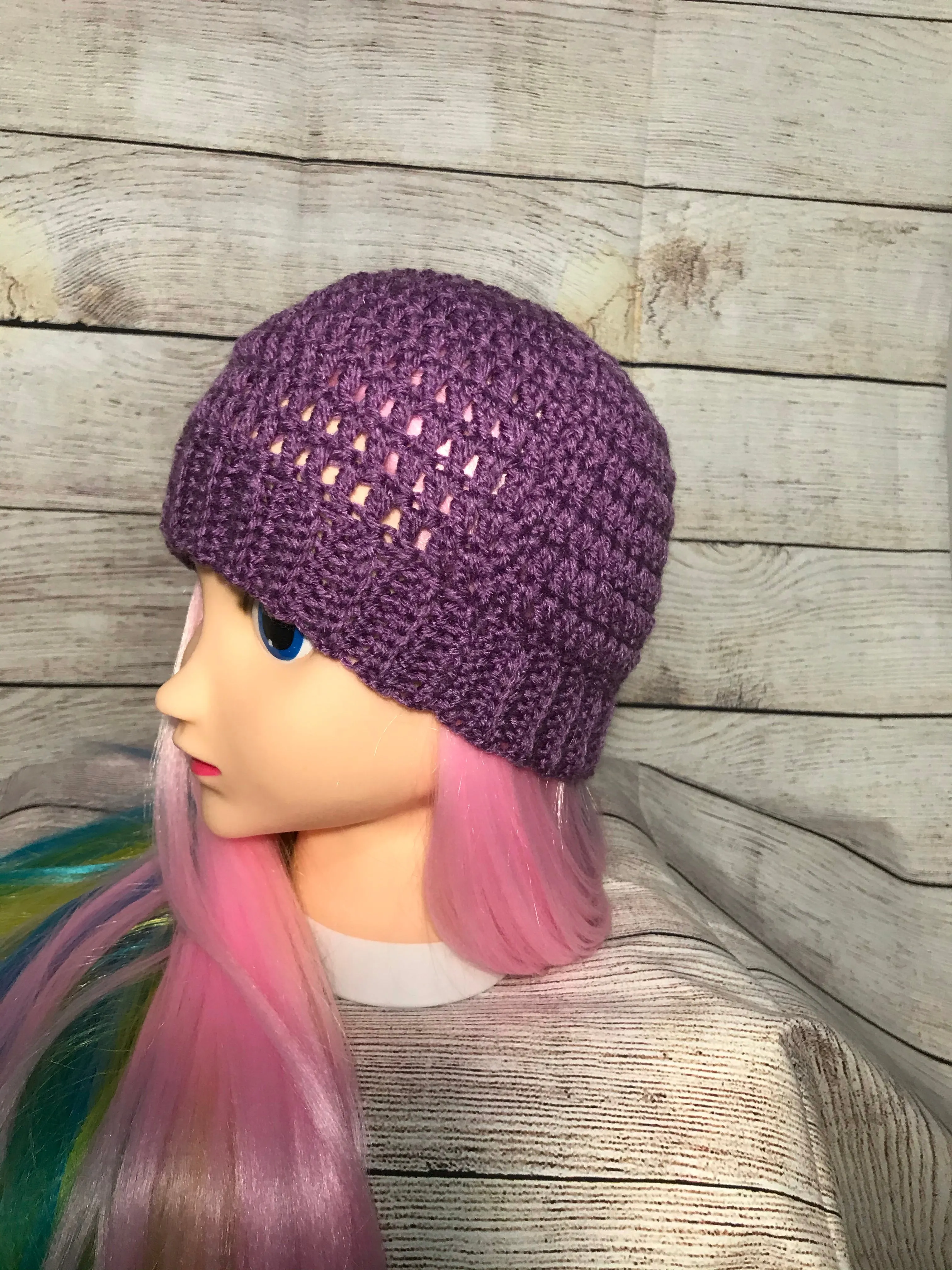 Small Beanie Hat w/ Ribbing (Simple)