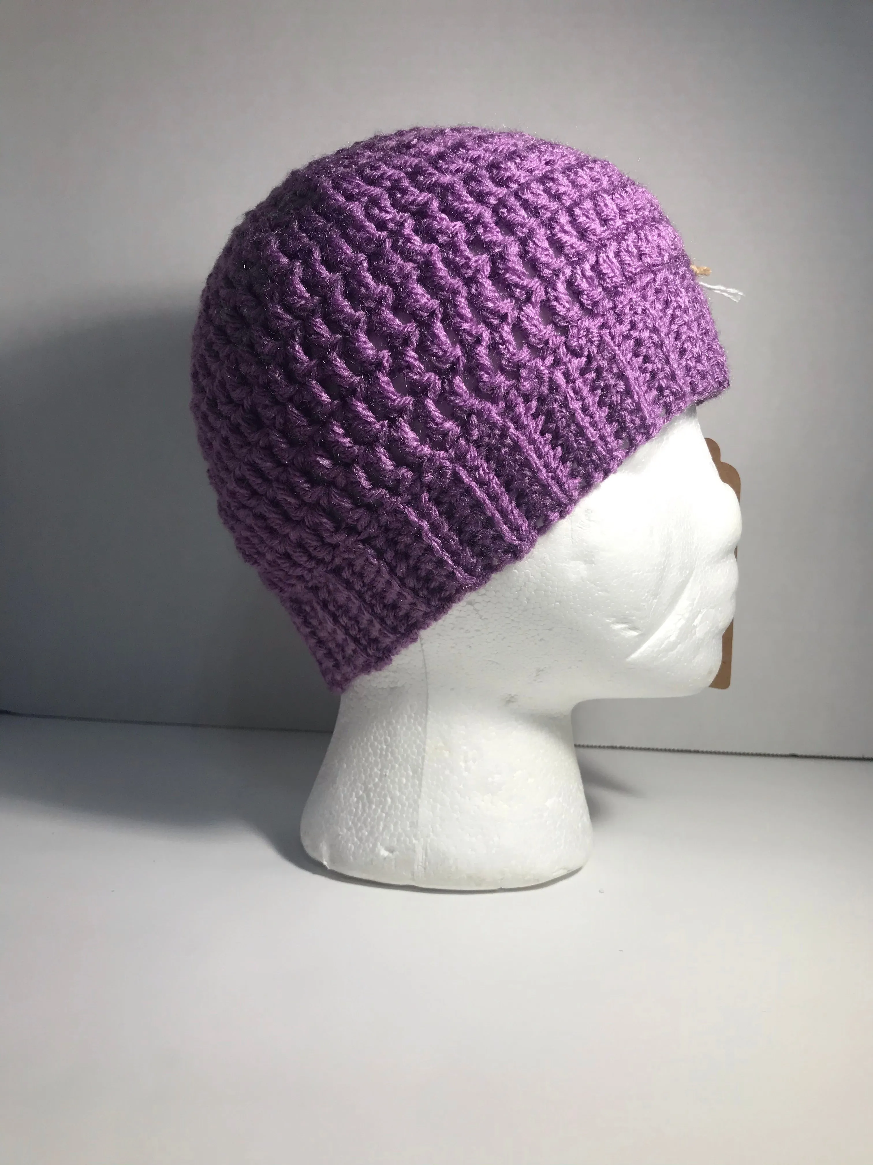 Small Beanie Hat w/ Ribbing (Simple)