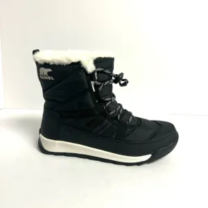 Sorel Whitney II Short Lace Waterproof Boot Black Size 6 M Big Kid