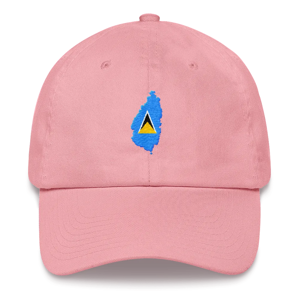St. Lucia Dad Hat w/ 758 Area Code