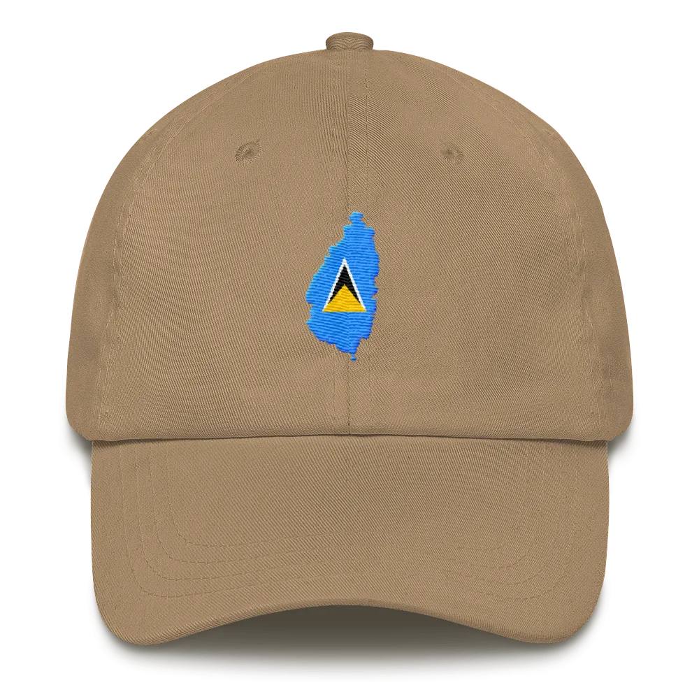 St. Lucia Dad Hat w/ 758 Area Code