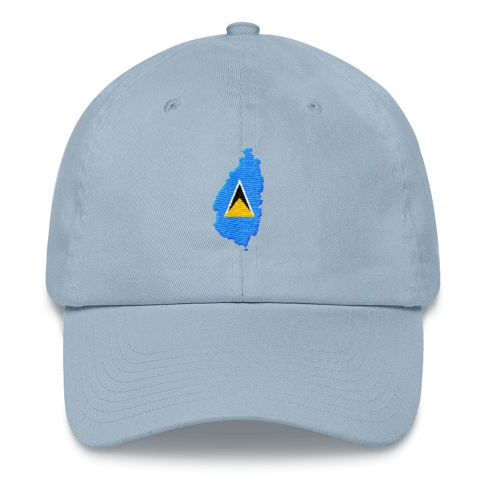 St. Lucia Dad Hat w/ 758 Area Code