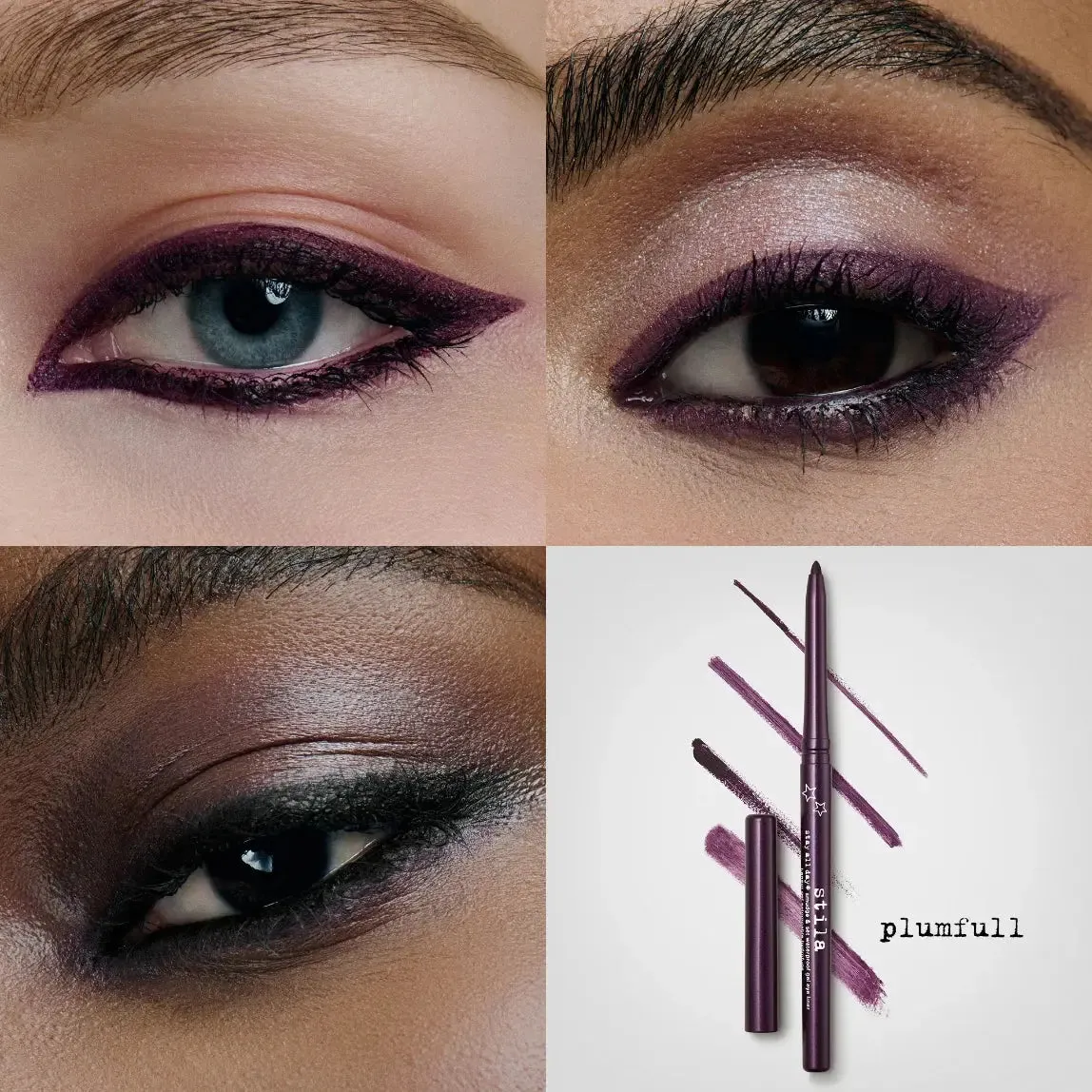 STILA Smudge & Set Waterproof Gel Eye Liner (Plumfull)