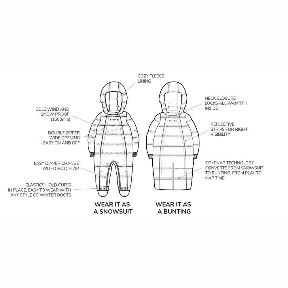 Stonz Snowsuit - Puffer - Black