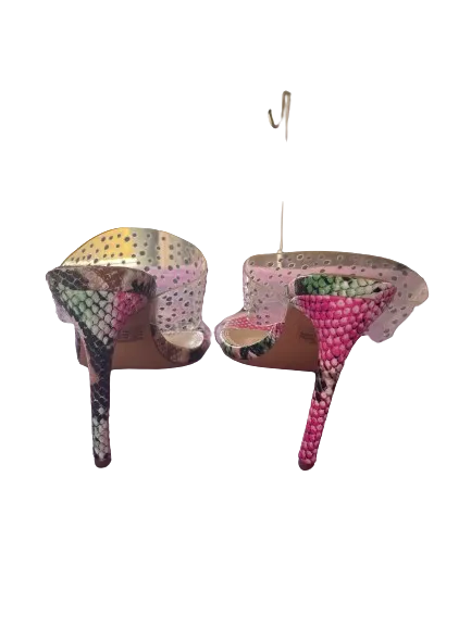 Streetwear Society Multi Colour Clear Strap Heels