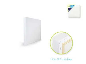 Stretch Artist Deep Canvas: Square 6"x6" (3.7cmD) Primed Back-Stapled