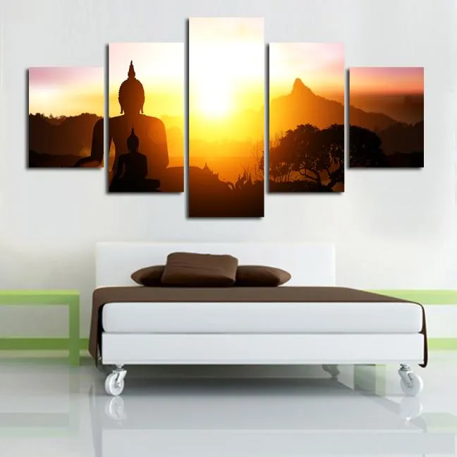 Sunset Buddha Canvas