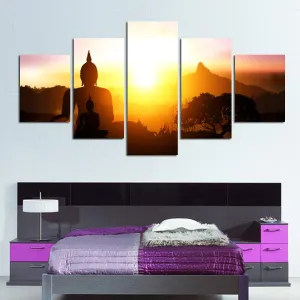 Sunset Buddha Canvas