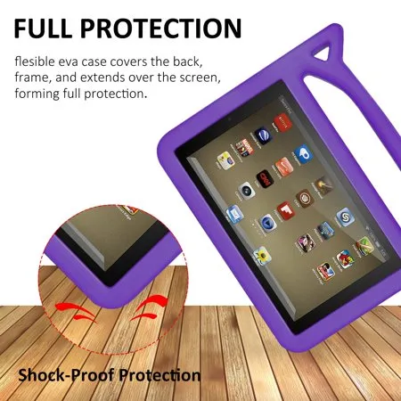 Tablet Case for Kids-Shock Proof Light Weight Kid Proof Case Purple
