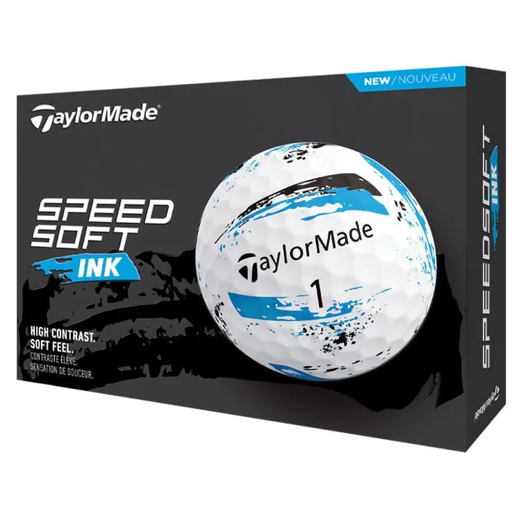 TaylorMade SpeedSoft Ink Blue Golf Balls 12Pk