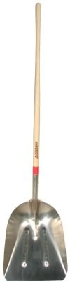 The AMES Companies, Inc. Aluminum Scoops, 17.75 x 14.5 Blade, 48 in White Ash Straight Handle, 53127