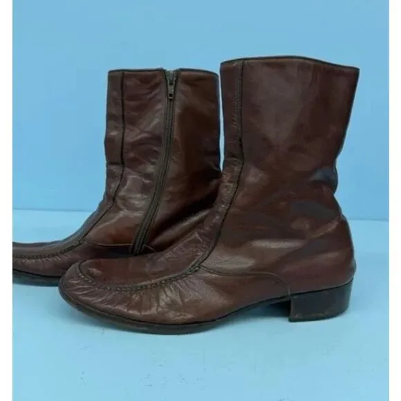 The Baron Collection Boots Made in Spain Men’s Red/Brown Size 10B Chukka Boots