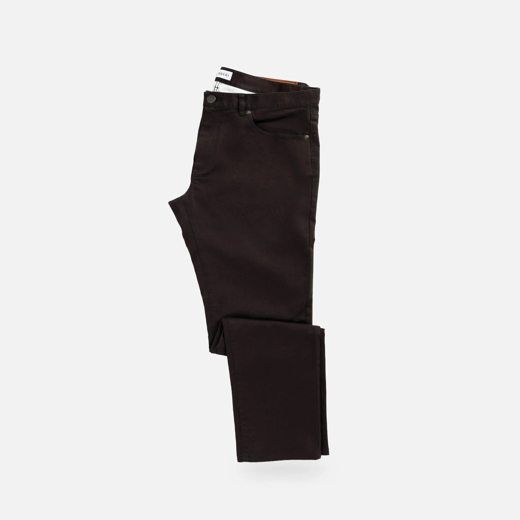 The Brown Stretch Canvas Franklin 5 Pocket Custom Pant