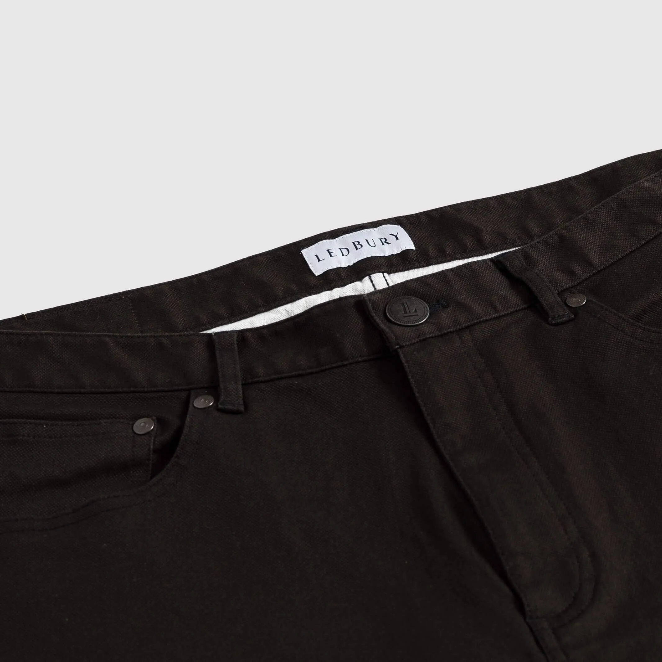 The Brown Stretch Canvas Franklin 5 Pocket Custom Pant