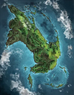 The Fallen God Island Fantasy Map Patreon