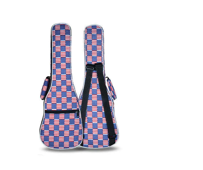 Thicker Protable 23"24"inches concert ukulele case girl boy kid gift small bass guitar bag hawai soft gig cover backpack lanikai