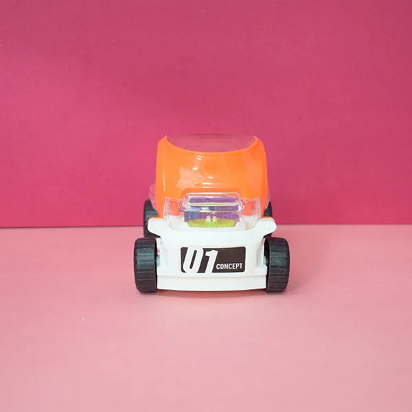 Toy Electric Transparent Gear Concept Police Car With Lights Music Universal Wheel Vehicles Toys For Kids.