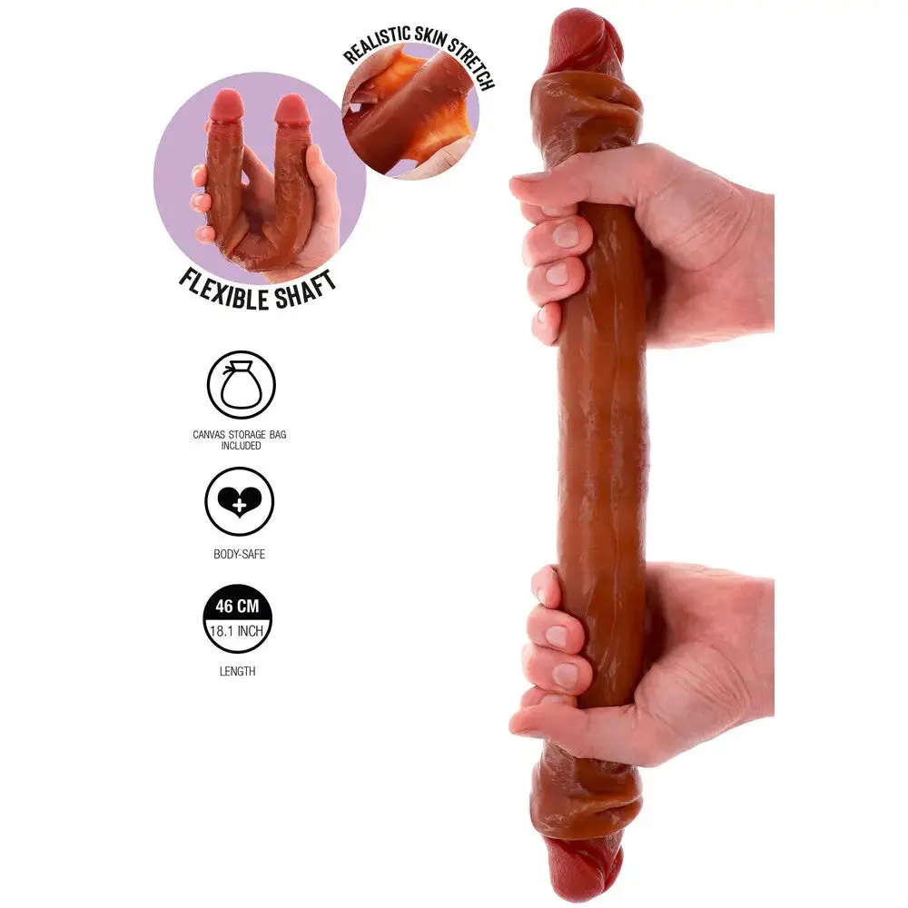 Toyjoy Silicone Foreskin Double Dong 18 Inches
