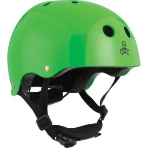 Triple 8 LIL 8 Certified Youth Helmet Neon Green Gloss