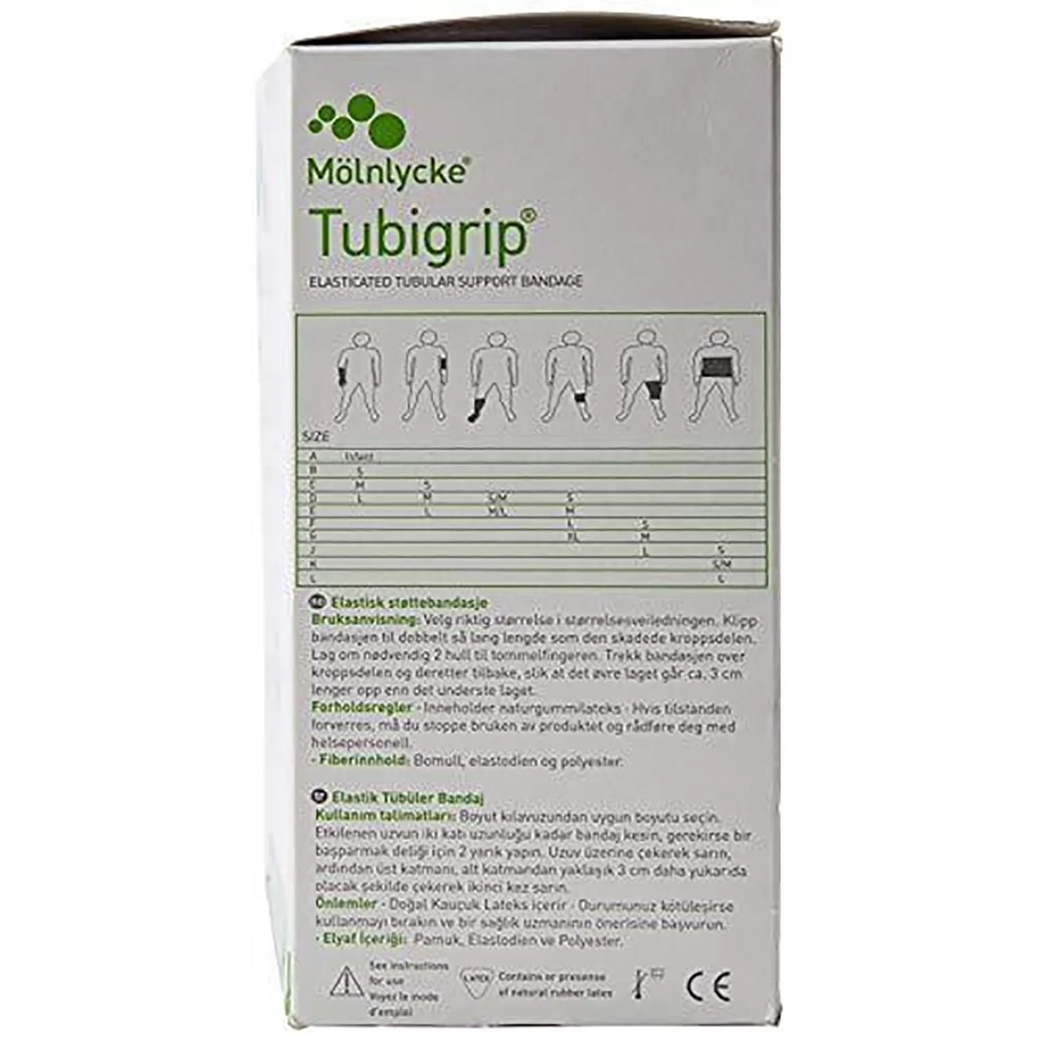 Tubigrip Multi-Purpose Elasticated Tubular Support Bandage | Beige | Size: D | 10m Roll | Single