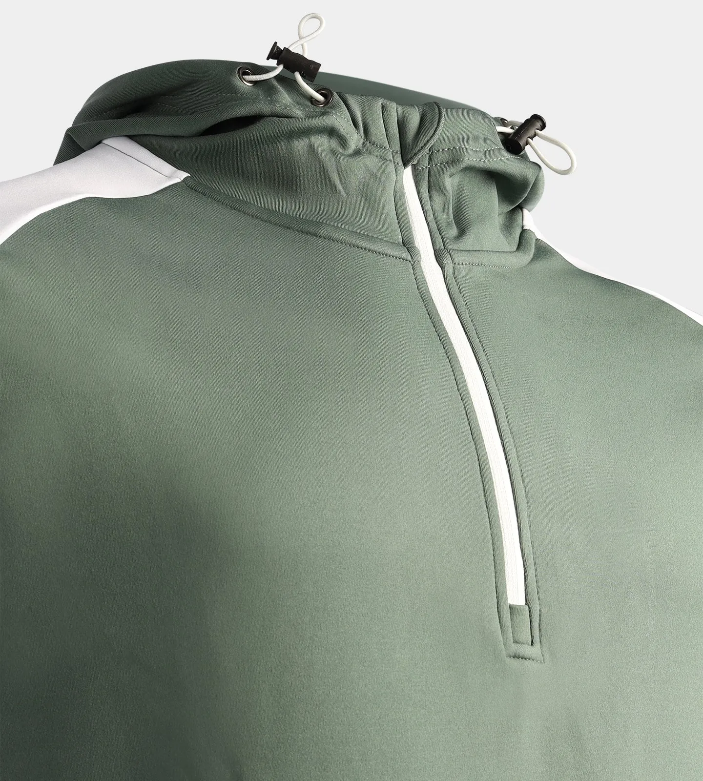 TWO TONE HOODIE - SAGE