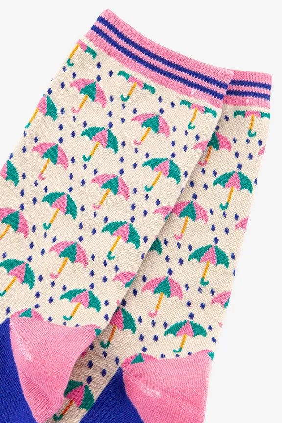 Umbrella and Rain Bamboo Socks