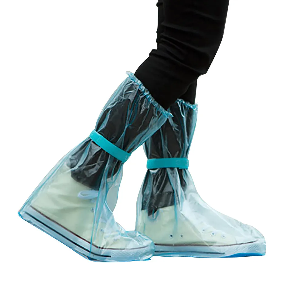 Unisex Portable Outdoors Travel Anti Slip Rain Shoes Covers Waterproof Boots