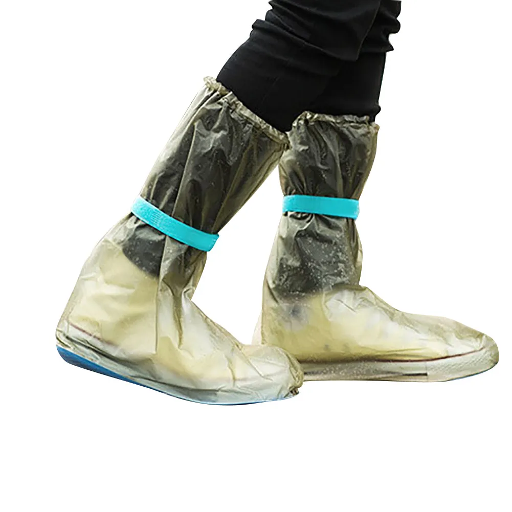 Unisex Portable Outdoors Travel Anti Slip Rain Shoes Covers Waterproof Boots