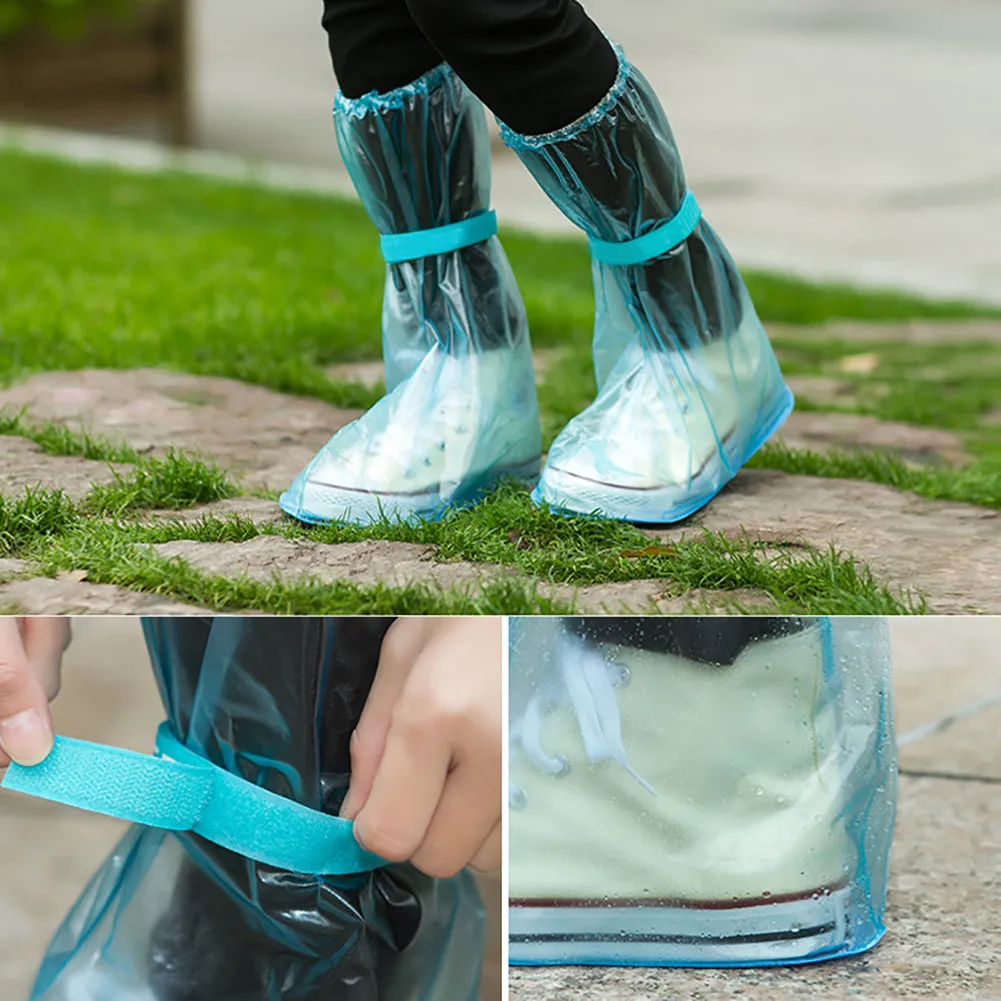 Unisex Portable Outdoors Travel Anti Slip Rain Shoes Covers Waterproof Boots
